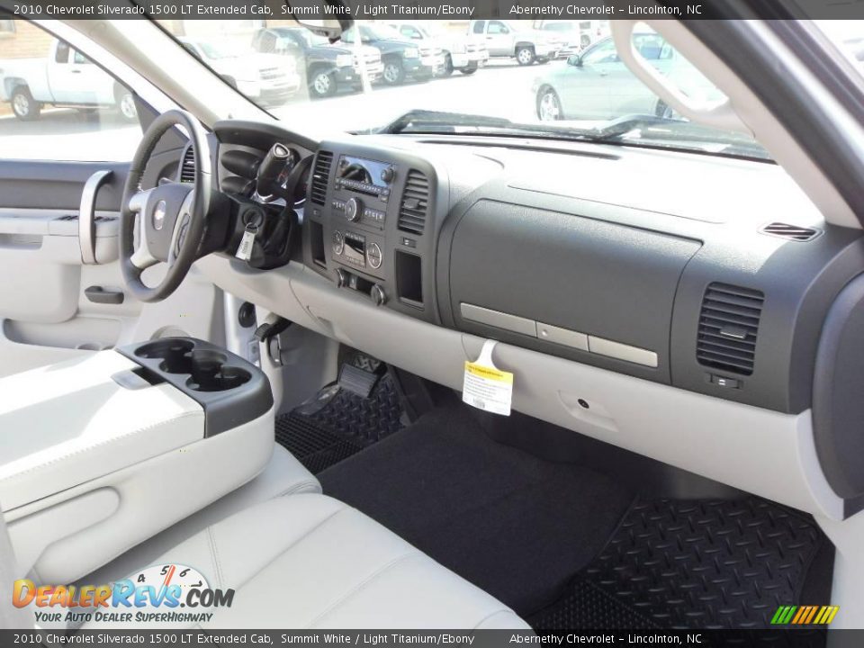 2010 Chevrolet Silverado 1500 LT Extended Cab Summit White / Light Titanium/Ebony Photo #16
