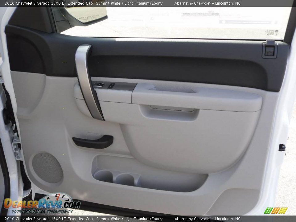 2010 Chevrolet Silverado 1500 LT Extended Cab Summit White / Light Titanium/Ebony Photo #17