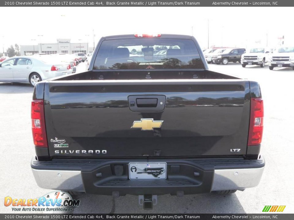 2010 Chevrolet Silverado 1500 LTZ Extended Cab 4x4 Black Granite Metallic / Light Titanium/Dark Titanium Photo #3