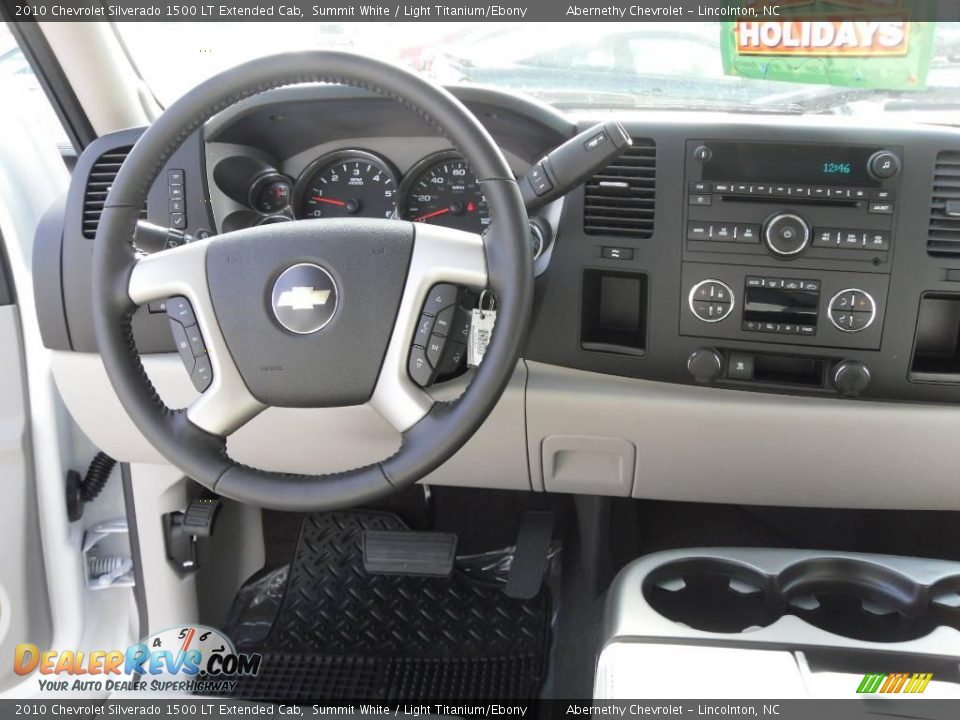 2010 Chevrolet Silverado 1500 LT Extended Cab Summit White / Light Titanium/Ebony Photo #23