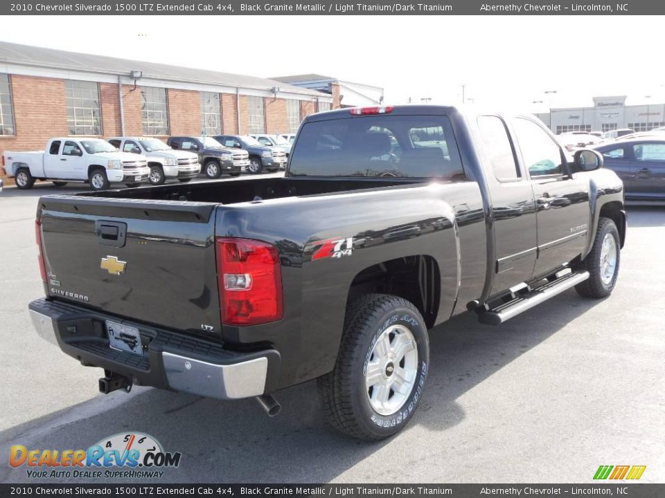 2010 Chevrolet Silverado 1500 LTZ Extended Cab 4x4 Black Granite Metallic / Light Titanium/Dark Titanium Photo #5
