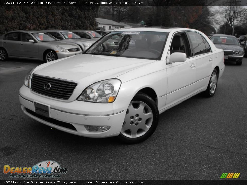 2003 Lexus LS 430 Sedan Crystal White / Ivory Photo #1