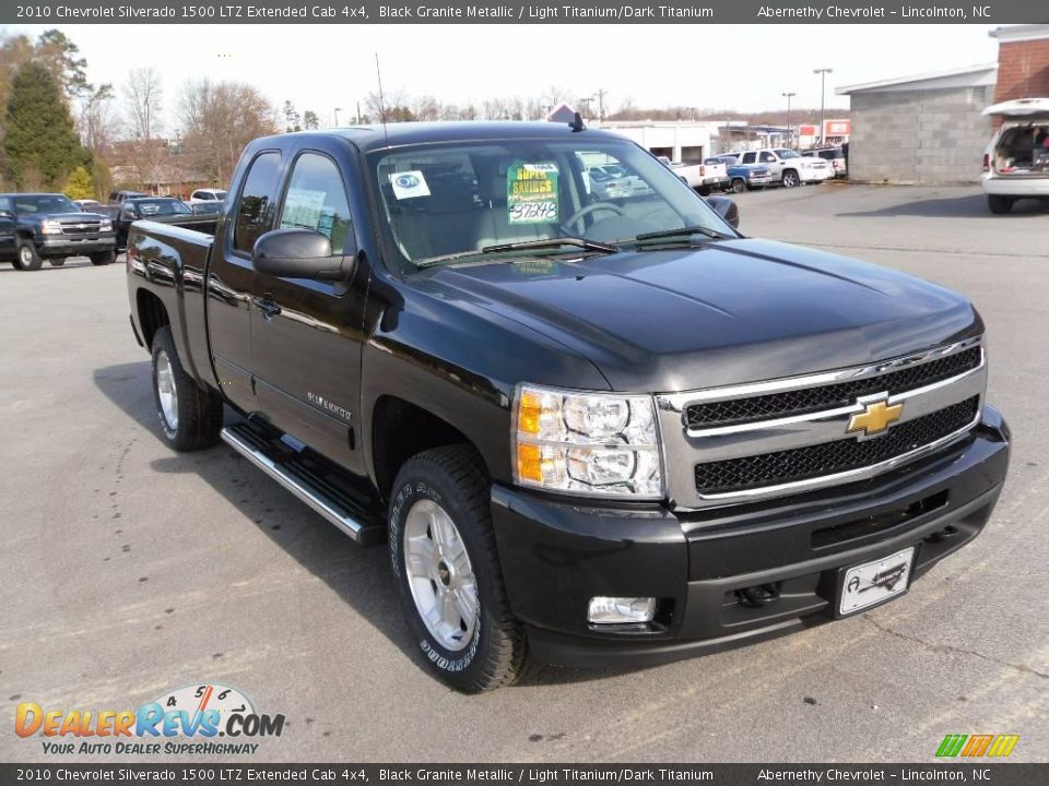 2010 Chevrolet Silverado 1500 LTZ Extended Cab 4x4 Black Granite Metallic / Light Titanium/Dark Titanium Photo #6