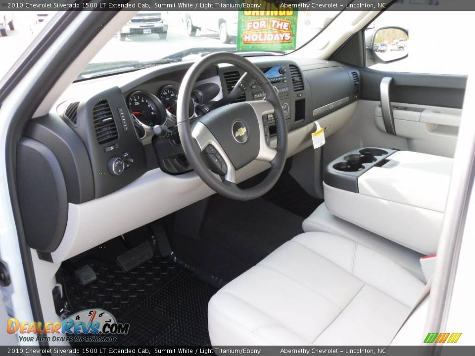 2010 Chevrolet Silverado 1500 LT Extended Cab Summit White / Light Titanium/Ebony Photo #26