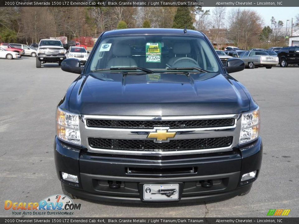 2010 Chevrolet Silverado 1500 LTZ Extended Cab 4x4 Black Granite Metallic / Light Titanium/Dark Titanium Photo #7