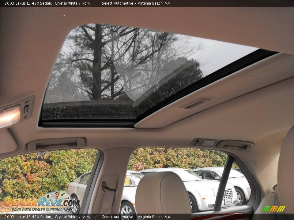 2003 Lexus LS 430 Sedan Crystal White / Ivory Photo #8