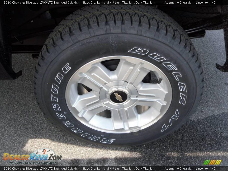 2010 Chevrolet Silverado 1500 LTZ Extended Cab 4x4 Black Granite Metallic / Light Titanium/Dark Titanium Photo #13