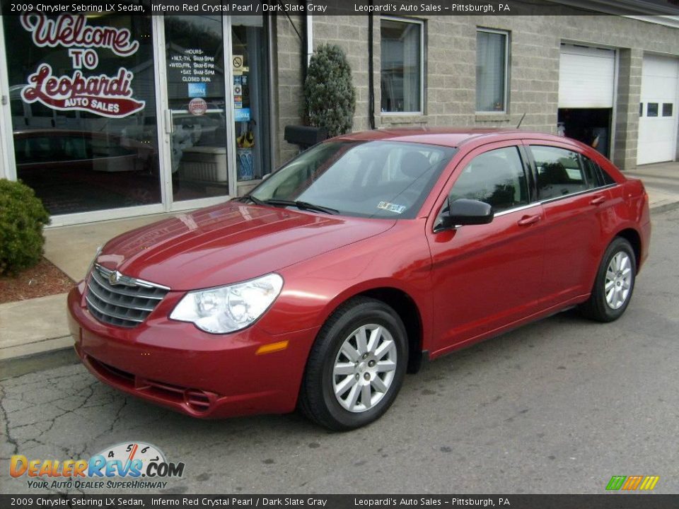 2009 Chrysler Sebring LX Sedan Inferno Red Crystal Pearl / Dark Slate Gray Photo #1