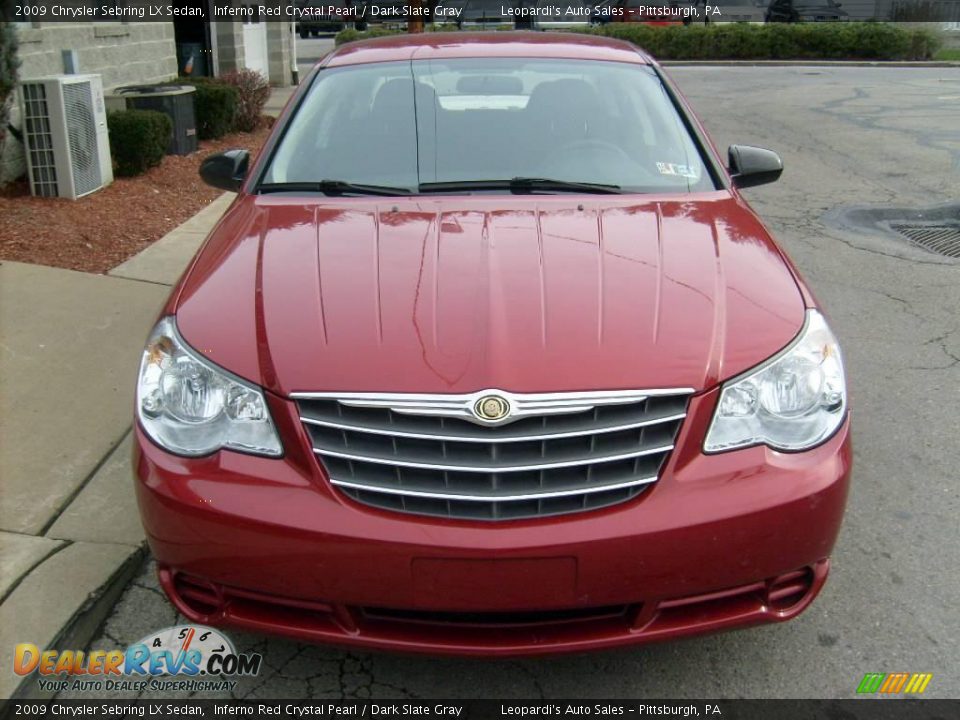 2009 Chrysler Sebring LX Sedan Inferno Red Crystal Pearl / Dark Slate Gray Photo #7