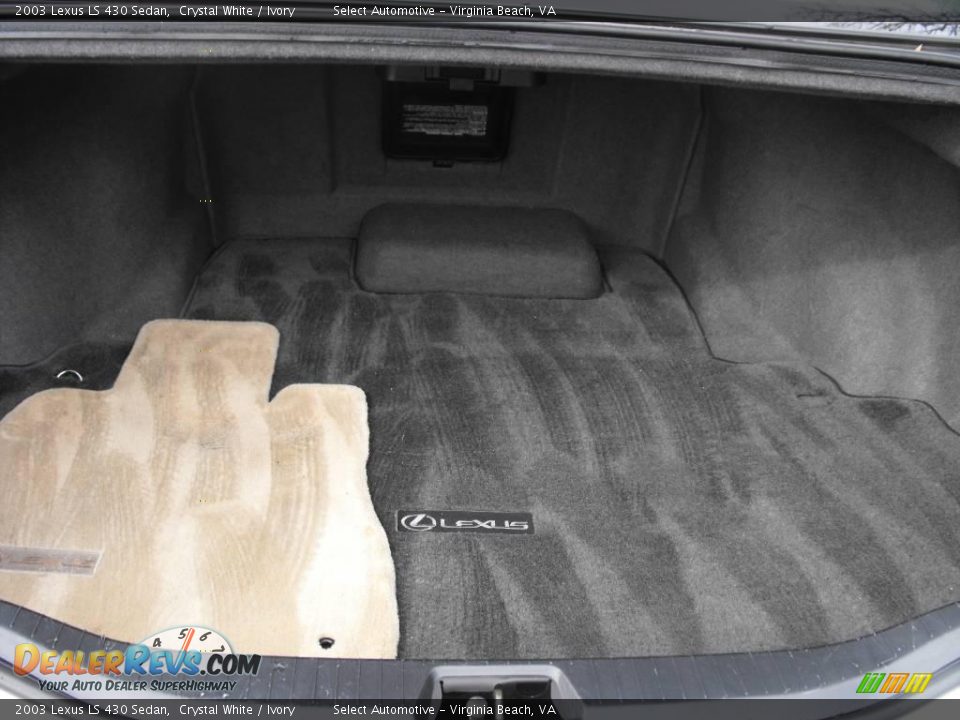 2003 Lexus LS 430 Sedan Crystal White / Ivory Photo #22