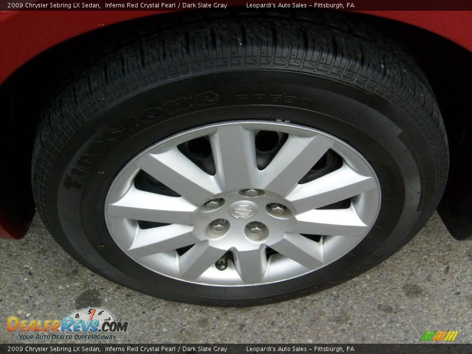 2009 Chrysler Sebring LX Sedan Inferno Red Crystal Pearl / Dark Slate Gray Photo #8