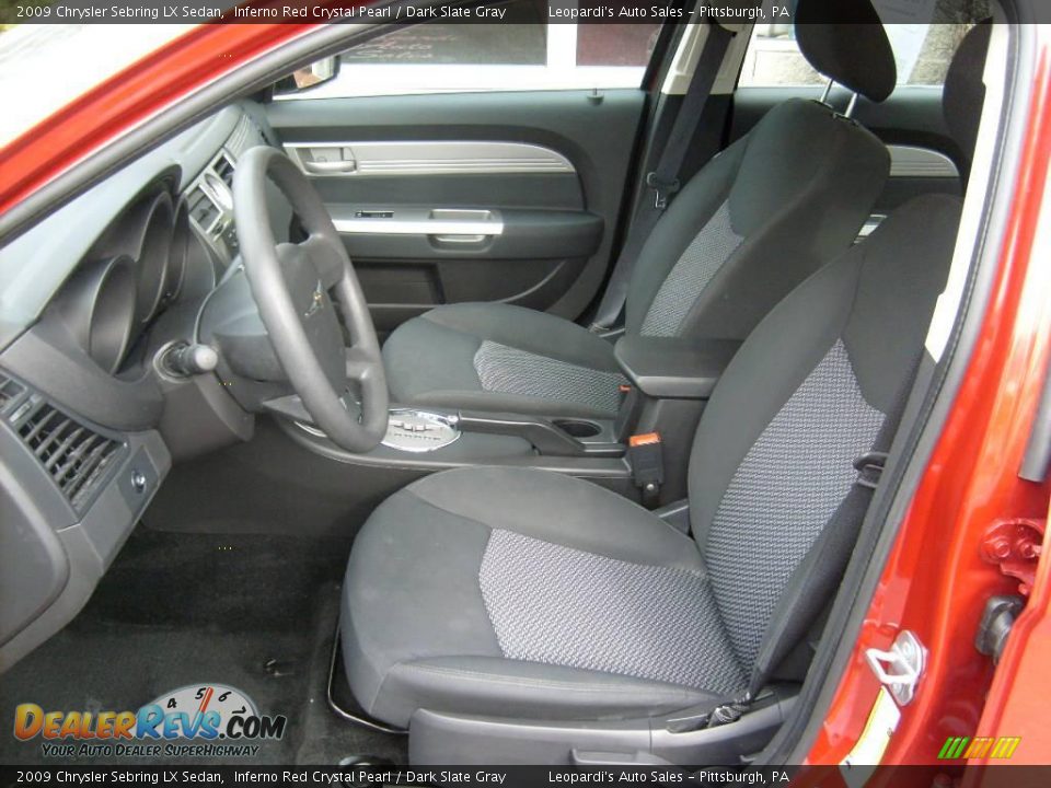 2009 Chrysler Sebring LX Sedan Inferno Red Crystal Pearl / Dark Slate Gray Photo #9