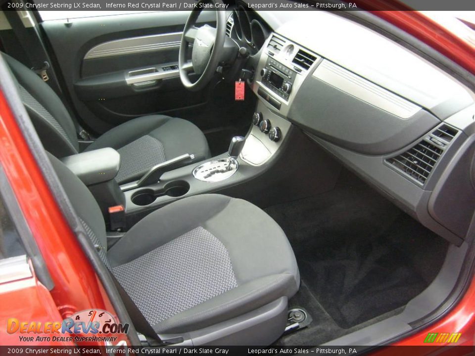 2009 Chrysler Sebring LX Sedan Inferno Red Crystal Pearl / Dark Slate Gray Photo #12