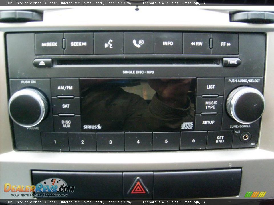 2009 Chrysler Sebring LX Sedan Inferno Red Crystal Pearl / Dark Slate Gray Photo #14