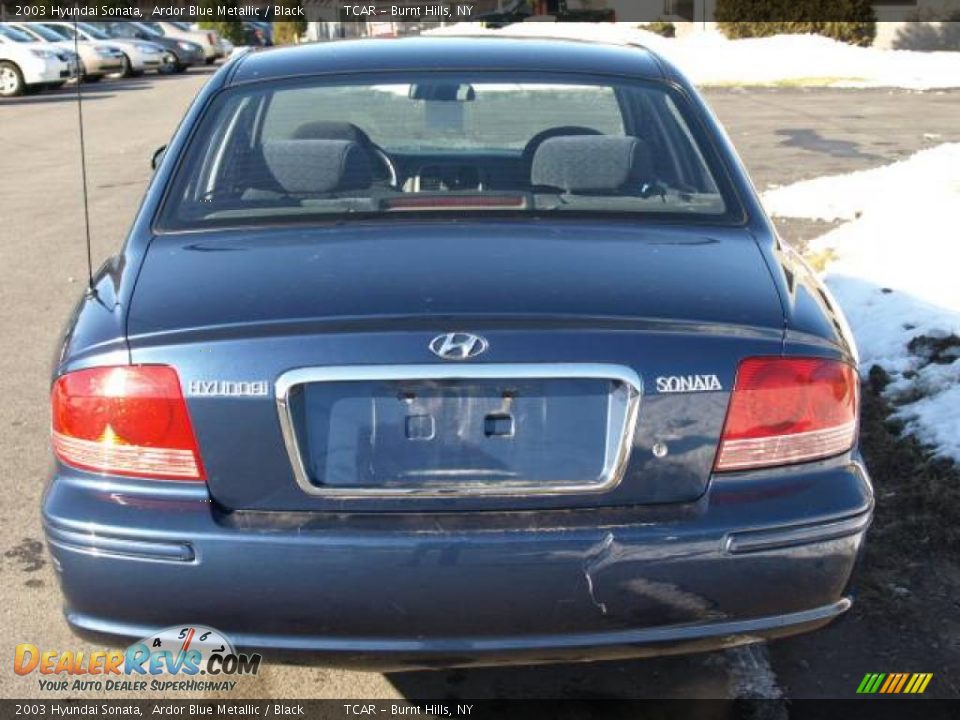 2003 Hyundai Sonata Ardor Blue Metallic / Black Photo #5