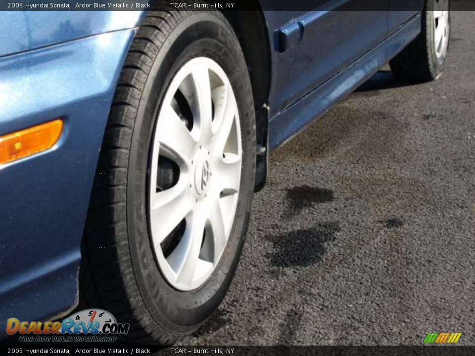 2003 Hyundai Sonata Ardor Blue Metallic / Black Photo #6