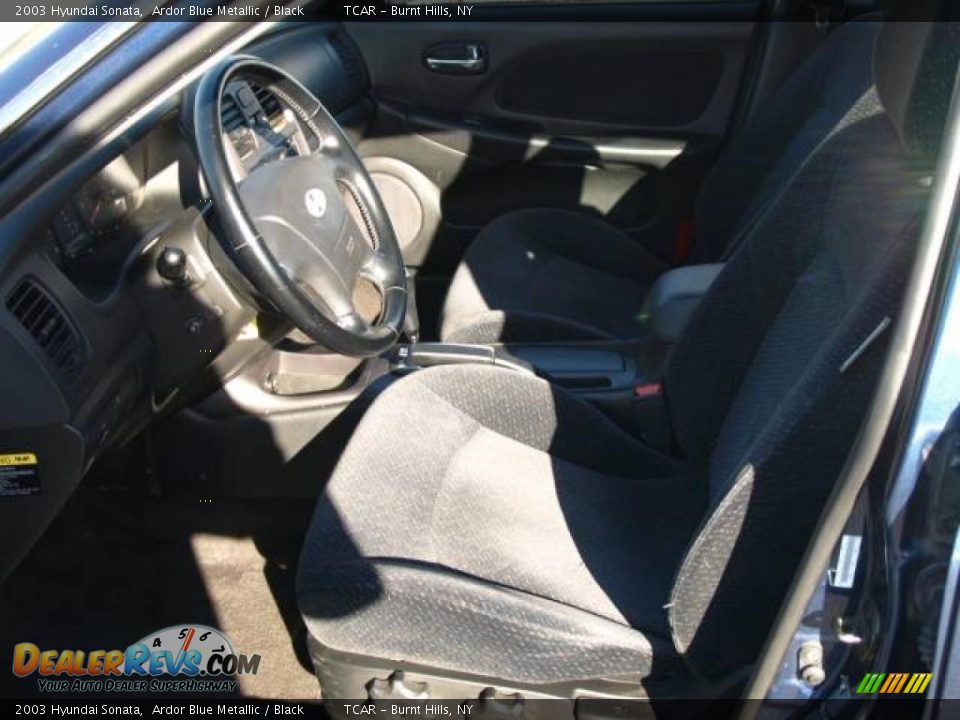 2003 Hyundai Sonata Ardor Blue Metallic / Black Photo #7