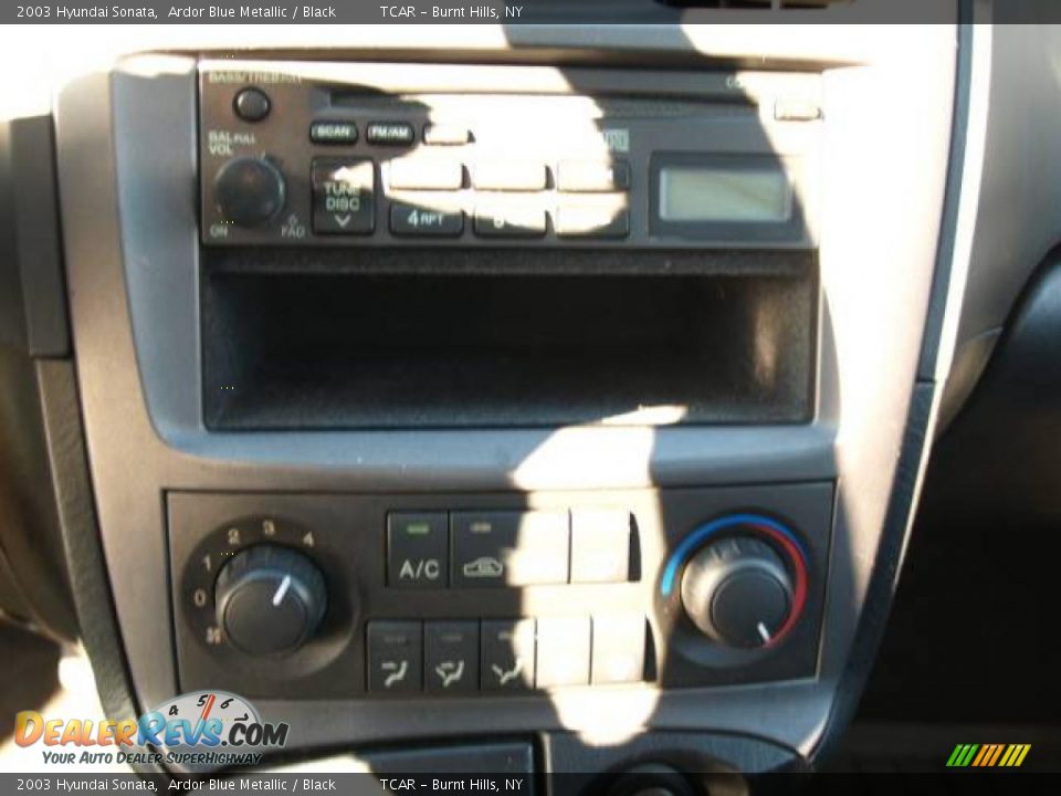2003 Hyundai Sonata Ardor Blue Metallic / Black Photo #11