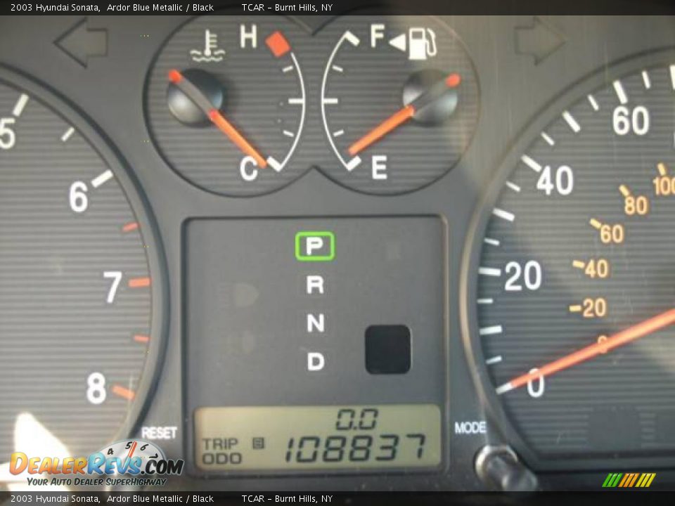 2003 Hyundai Sonata Ardor Blue Metallic / Black Photo #12