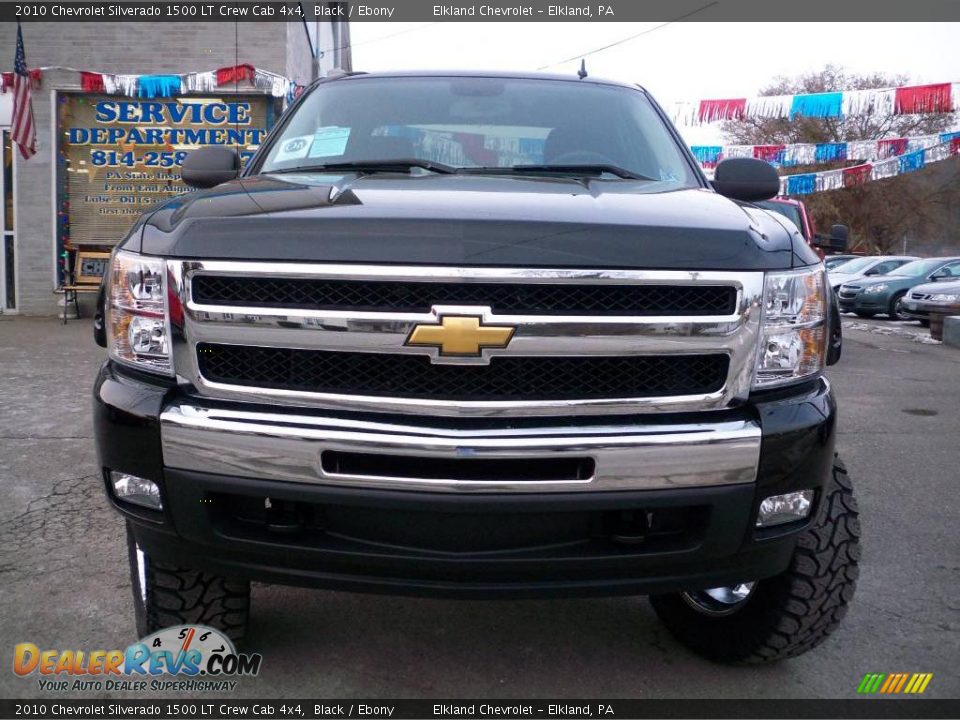 2010 Chevrolet Silverado 1500 LT Crew Cab 4x4 Black / Ebony Photo #3