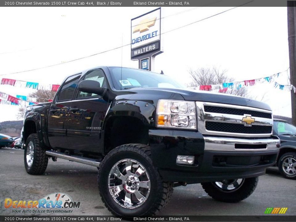 2010 Chevrolet Silverado 1500 LT Crew Cab 4x4 Black / Ebony Photo #4