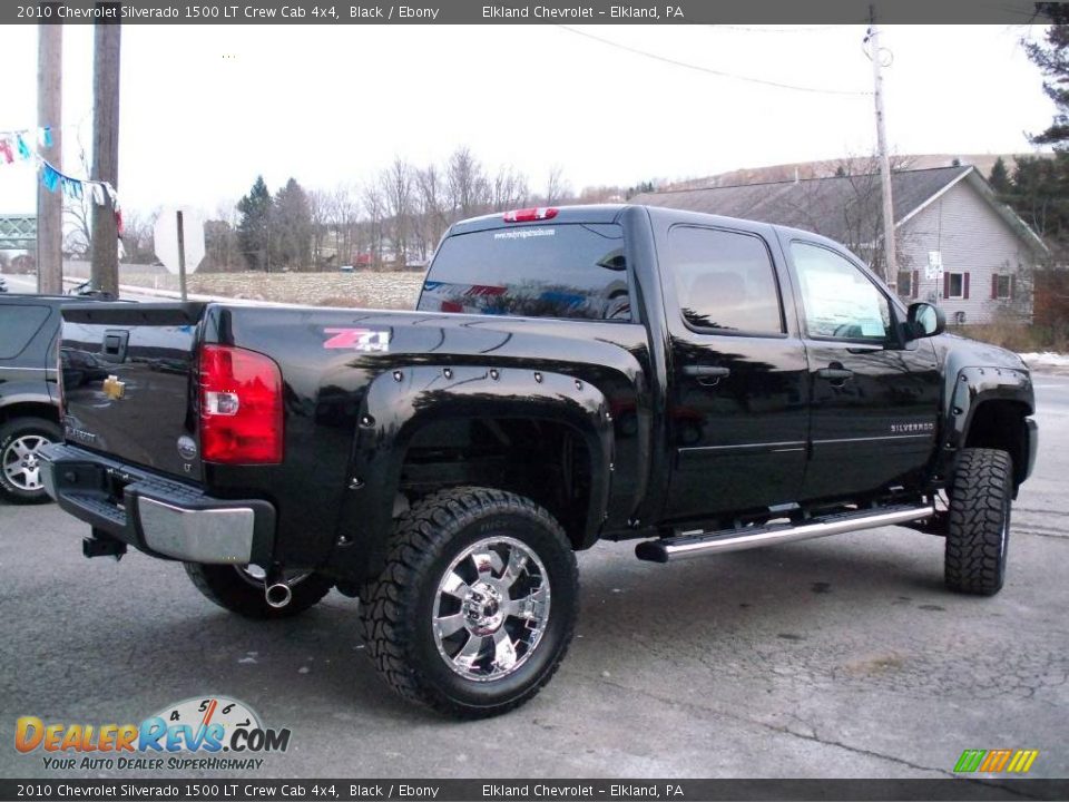 2010 Chevrolet Silverado 1500 LT Crew Cab 4x4 Black / Ebony Photo #6