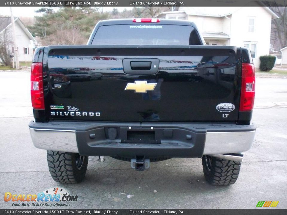 2010 Chevrolet Silverado 1500 LT Crew Cab 4x4 Black / Ebony Photo #7