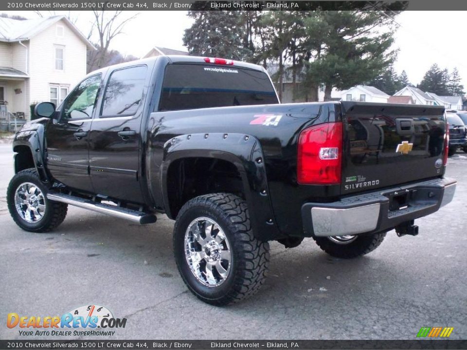 2010 Chevrolet Silverado 1500 LT Crew Cab 4x4 Black / Ebony Photo #8