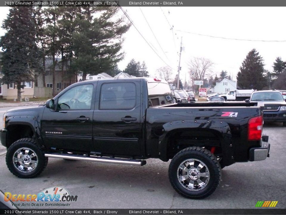 2010 Chevrolet Silverado 1500 LT Crew Cab 4x4 Black / Ebony Photo #9