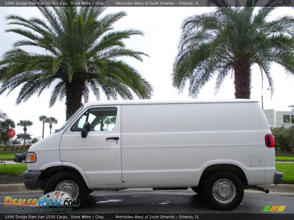 1996 Dodge Ram Van 1500 Cargo Stone White / Gray Photo #1