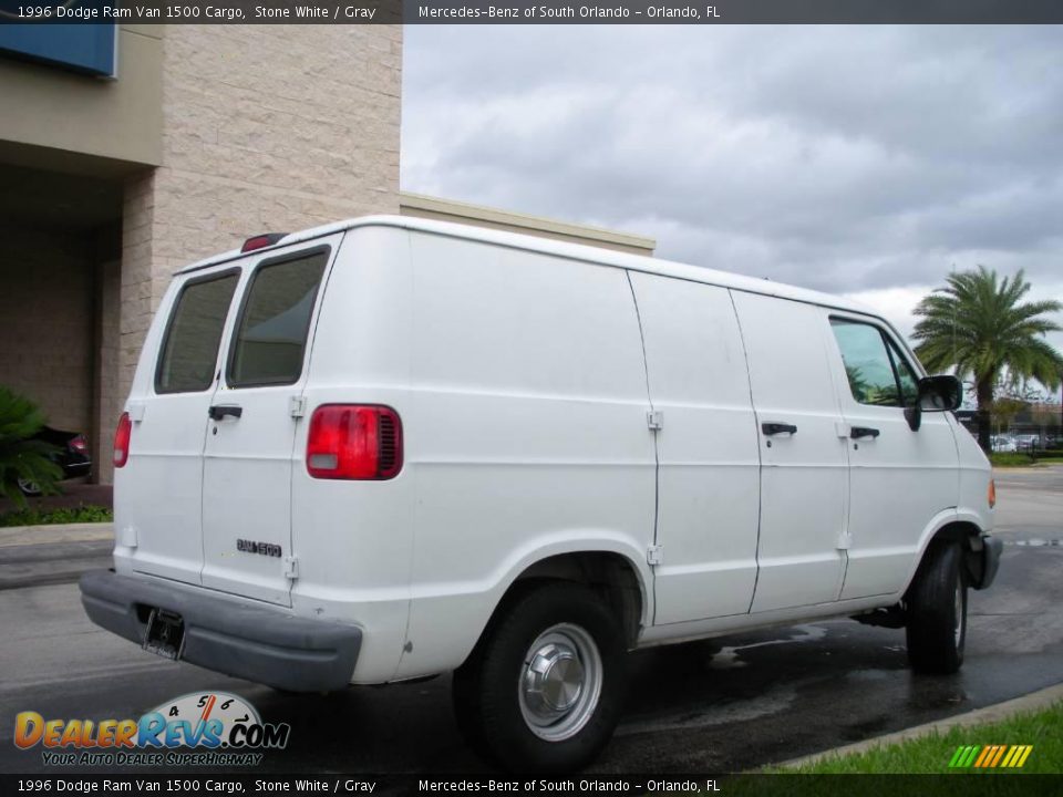 1996 Dodge Ram Van 1500 Cargo Stone White / Gray Photo #6