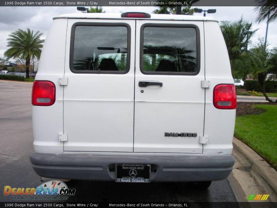 1996 Dodge Ram Van 1500 Cargo Stone White / Gray Photo #7