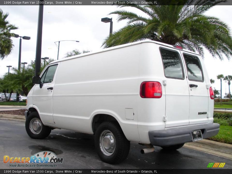 1996 Dodge Ram Van 1500 Cargo Stone White / Gray Photo #8