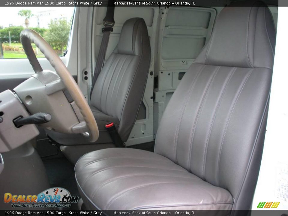 1996 Dodge Ram Van 1500 Cargo Stone White / Gray Photo #12