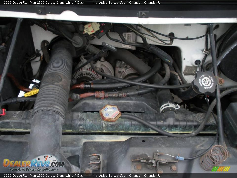 1996 Dodge Ram Van 1500 Cargo Stone White / Gray Photo #23
