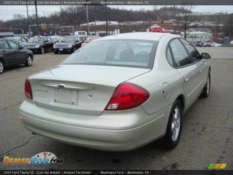 2003 Ford Taurus SE Gold Ash Metallic / Medium Parchment Photo #4