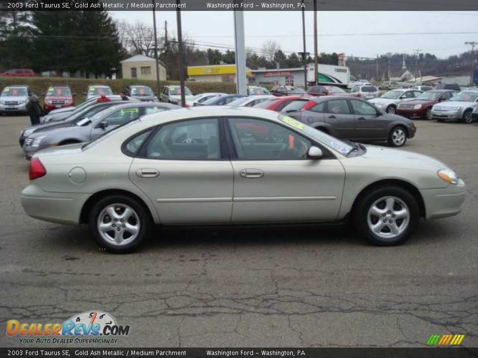 2003 Ford Taurus SE Gold Ash Metallic / Medium Parchment Photo #5