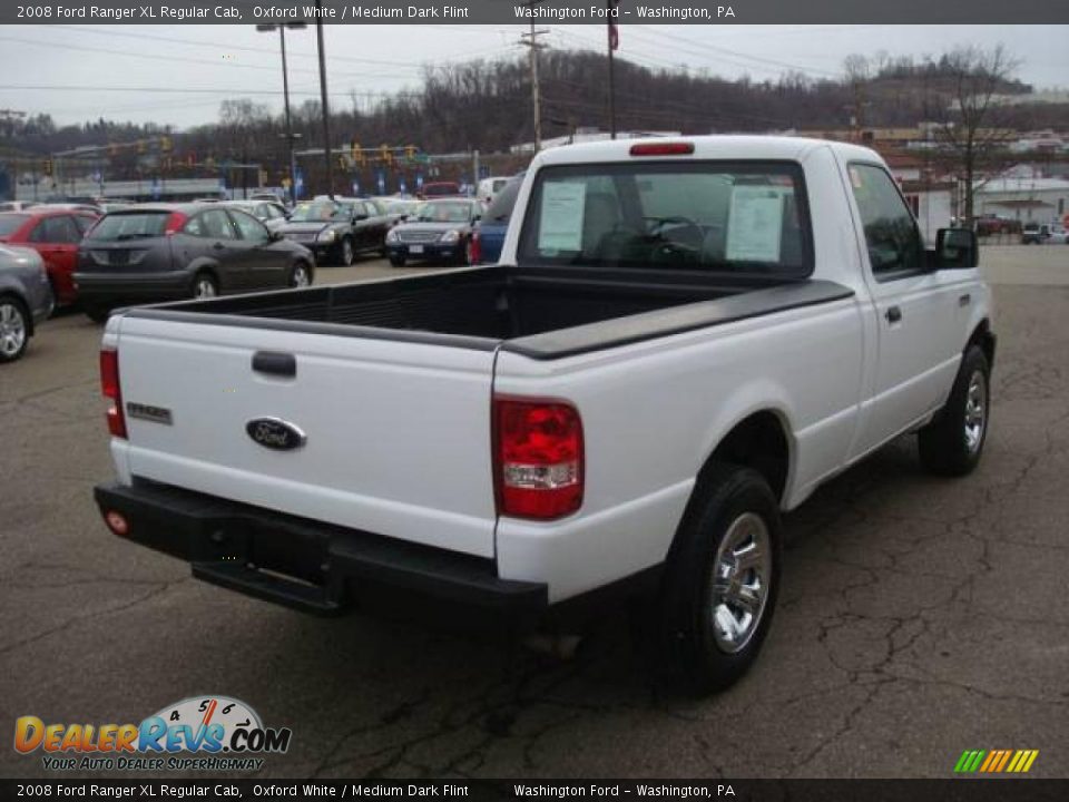 2008 Ford Ranger XL Regular Cab Oxford White / Medium Dark Flint Photo #4