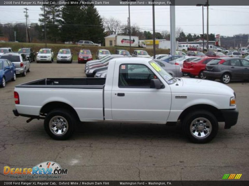 2008 Ford Ranger XL Regular Cab Oxford White / Medium Dark Flint Photo #5