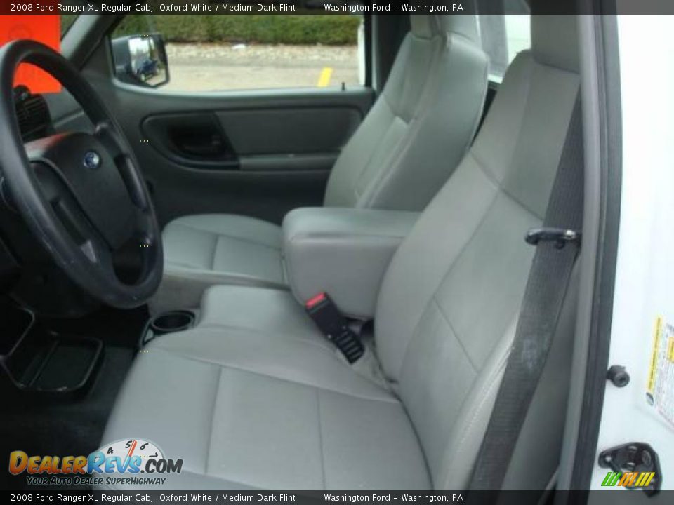 2008 Ford Ranger XL Regular Cab Oxford White / Medium Dark Flint Photo #7