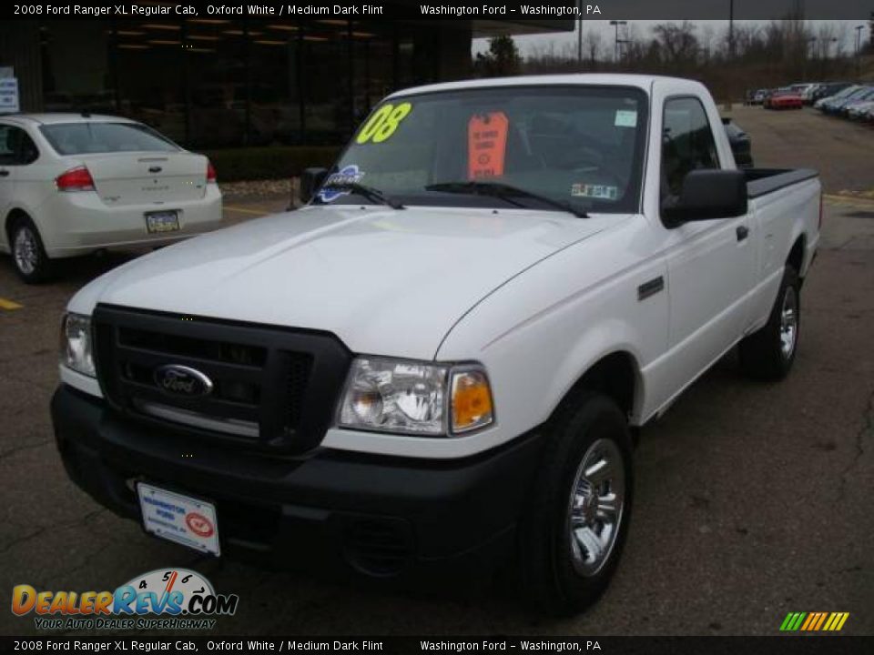 2008 Ford Ranger XL Regular Cab Oxford White / Medium Dark Flint Photo #10