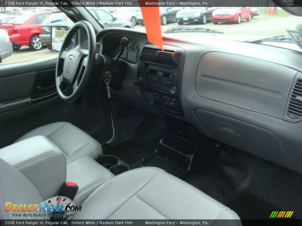 2008 Ford Ranger XL Regular Cab Oxford White / Medium Dark Flint Photo #13