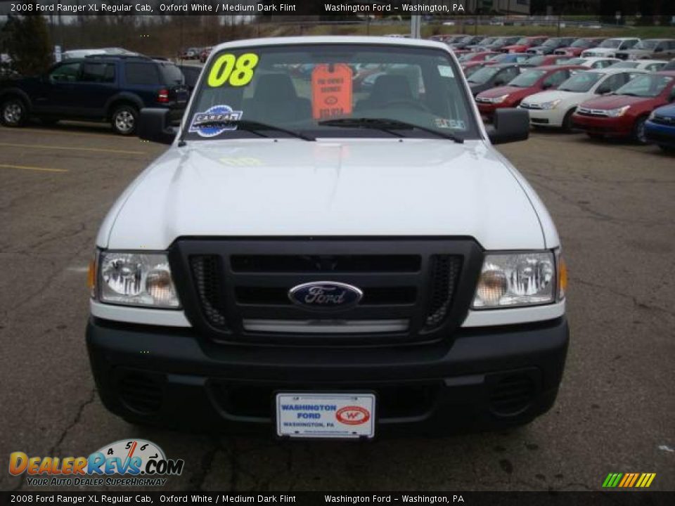 2008 Ford Ranger XL Regular Cab Oxford White / Medium Dark Flint Photo #15