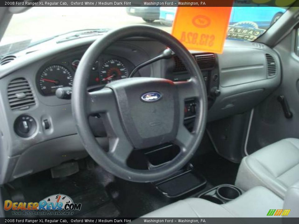 2008 Ford Ranger XL Regular Cab Oxford White / Medium Dark Flint Photo #16