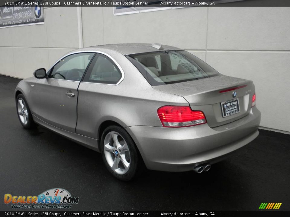 2010 BMW 1 Series 128i Coupe Cashmere Silver Metallic / Taupe Boston Leather Photo #3