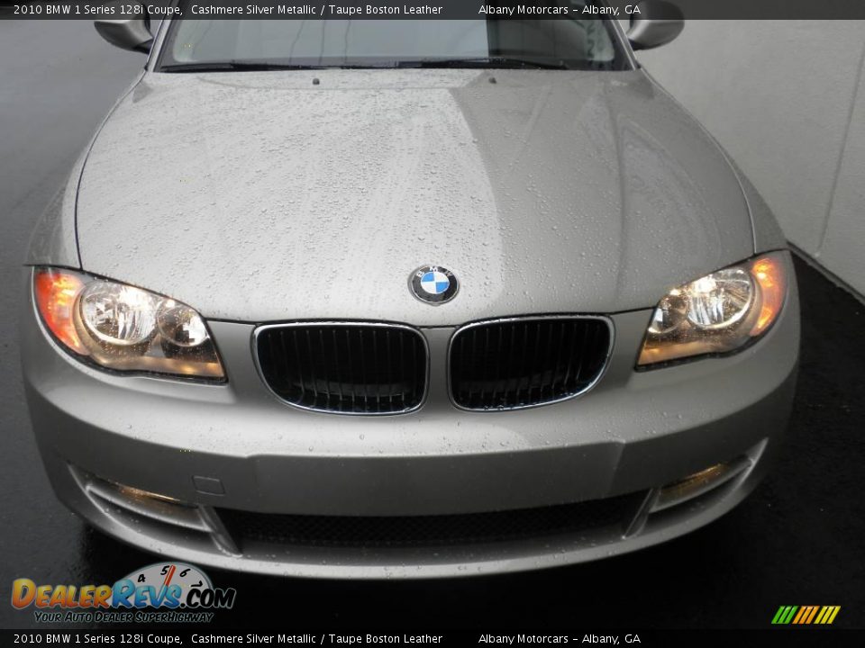 2010 BMW 1 Series 128i Coupe Cashmere Silver Metallic / Taupe Boston Leather Photo #22