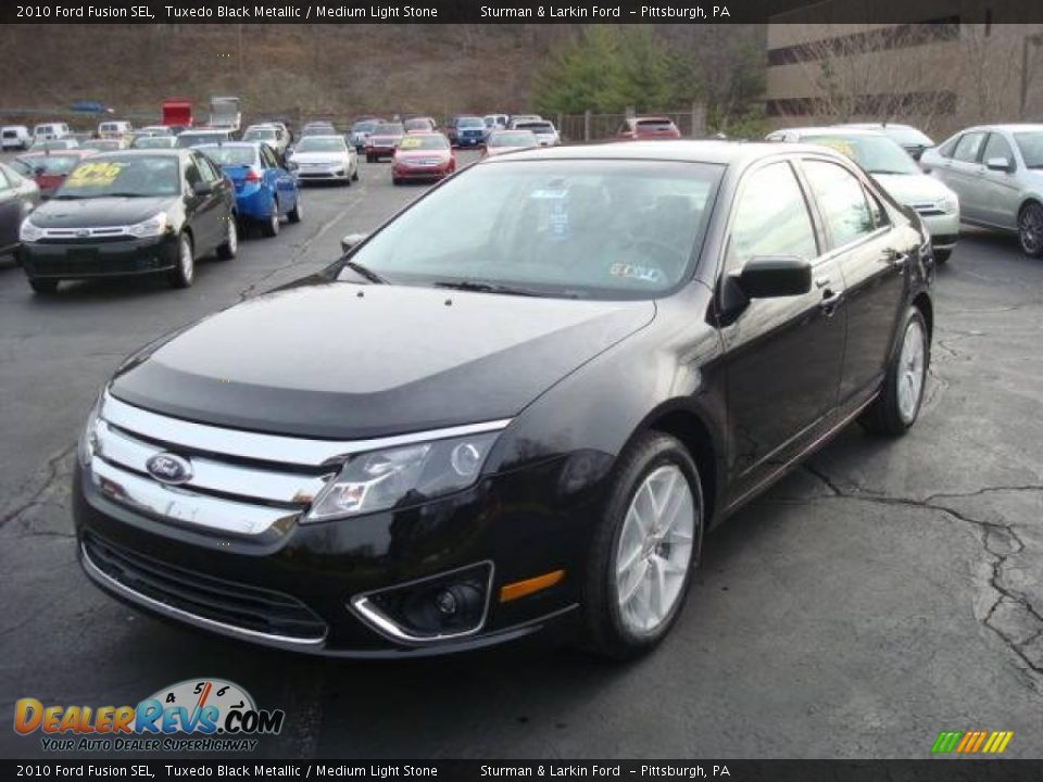 2010 Ford Fusion SEL Tuxedo Black Metallic / Medium Light Stone Photo #7