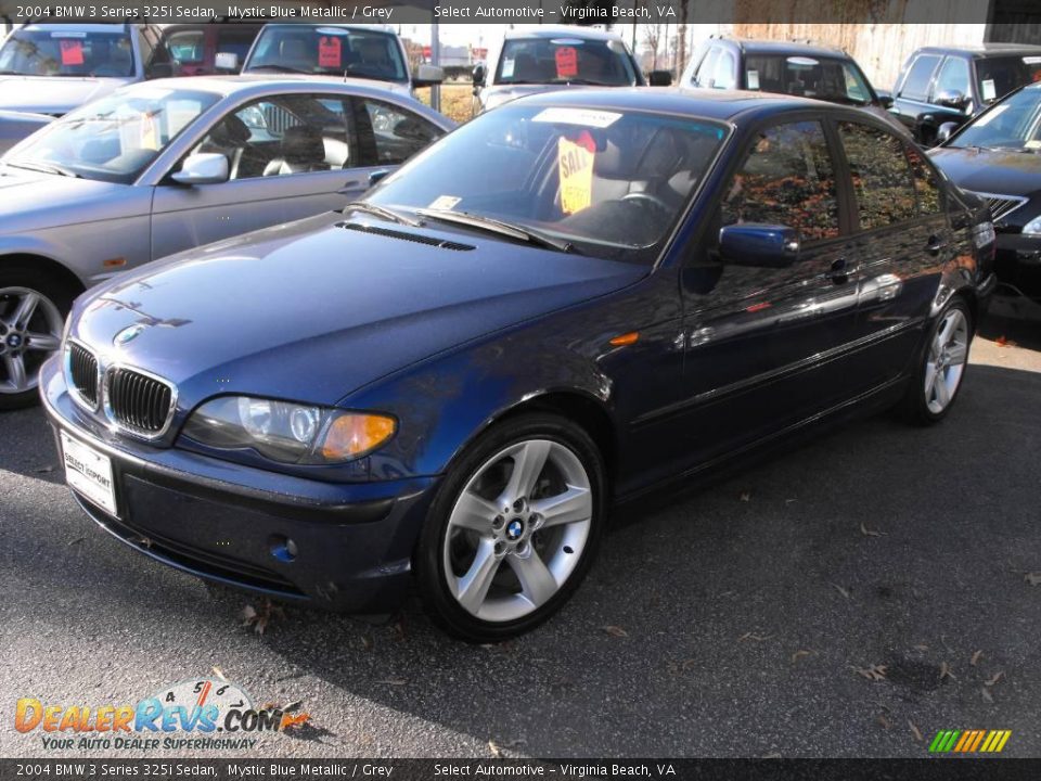 2004 BMW 3 Series 325i Sedan Mystic Blue Metallic / Grey Photo #1