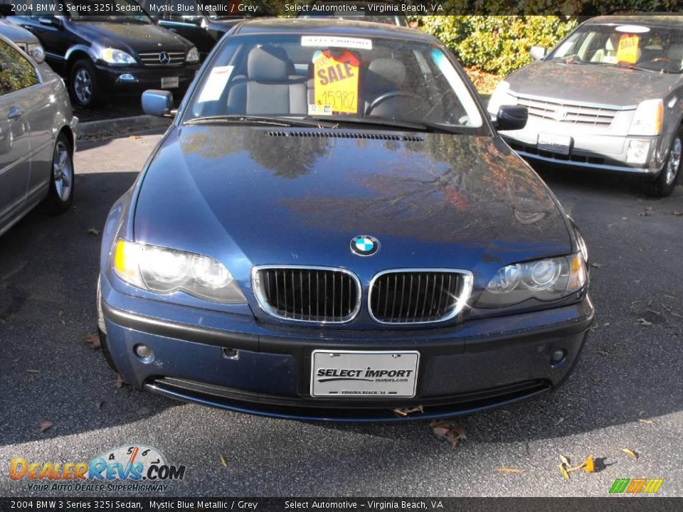 2004 BMW 3 Series 325i Sedan Mystic Blue Metallic / Grey Photo #2