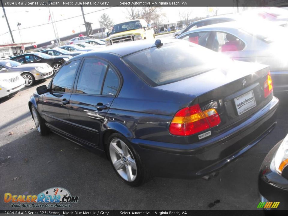 2004 BMW 3 Series 325i Sedan Mystic Blue Metallic / Grey Photo #5